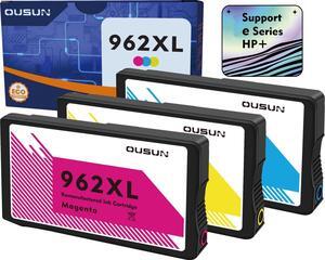 962XL Ink Cartridges Combo Pack(CMY 3-Pack)   e-Series, Replacement HP 962 Compatible with Printers 9010e 9012e 9014e 9016e 9020e 9025e etc. COMPATIIBLE with Printers which actived HP+ Service