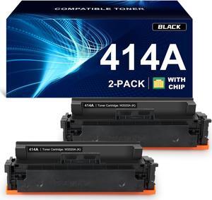 414A W2020A Toner Cartridge Black (with chip) Compatible Replacement   414A 414X Laserjet Pro M454dw M454dn MFP M479fdw M479fdn M479dw Enterprise M455dn MFP M480f M479 M454 Printer (2-Pack)