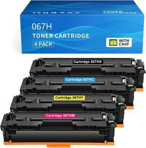 067H Compatible   067H 067 Toner Cartridge Set   Color Imageclass MF656Cdw MF654Cdw MF653Cdw LBP633Cdw LBP632Cdw Toner Cartridge 4-Pack