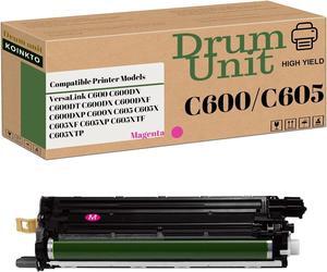 C600/C605 Drum Unit Compatible for Xerox 108R01488 108R01487 108R01486 108R01485,Fit for Versalink C600DN C600DX C605X C605XF Printer (Magenta Drum Cartridge)
