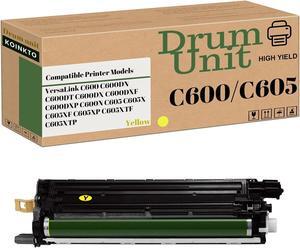 C600/C605 Drum Unit Compatible for Xerox 108R01488 108R01487 108R01486 108R01485,Fit for Versalink C600DN C600DX C605X C605XF Printer (Yellow Drum Cartridge)