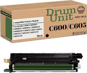 C600/C605 Drum Unit Compatible for Xerox 108R01488 108R01487 108R01486 108R01485,Fit for Versalink C600DN C600DX C605X C605XF Printer (Black Drum Cartridge)