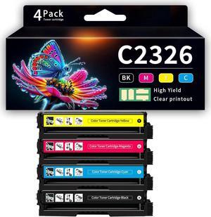 C2326 (No chip) High Yield Toner Cartridge Toner cartridges for Lexmark 24B7498 Compatible for Lexmark XC2326 C2326,Combination