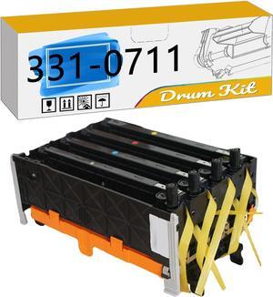 C2150 2150 2150cn 331-0711 WDH78 P266C Imaging Drum Kit, Compatible for Dell 1320C 2150cdn 2150cn 2130cn 2135cn 2155cdn 2155cn PrintersHigh Print Volume with Chip 1 Set