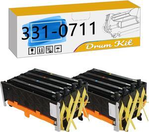 C2150 2150 2150cn 331-0711 WDH78 P266C Imaging Drum Kit, Compatible for Dell 1320C 2150cdn 2150cn 2130cn 2135cn 2155cdn 2155cn PrintersHigh Print Volume with Chip 2 Set