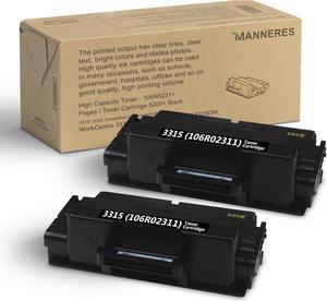 WorkCentre 3315 / 3325 High Capacity Toner Cartridge (2-Pack, Black): 106R02311 Toner Cartridge Replacement for Xerox WorkCentre 3315 3315DN 3325 3325DN 3325DNI Printer, 5200 Pages/Pack