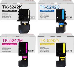 TK-5242 TK5242 Toner Cartridge TK-5242K TK-5242C TK-5242M TK-5242Y Toner Compatible with ECOSYS P5026cdn P5026cdw M5526cdn M5526cdw Printers (4 Pack)