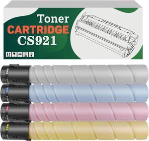 Compatible CS921 76C00K0 76C00C0 76C00M0 76C00Y0 High-Capacity Toner Cartridge, Works for Lexmark CS921de CS923de CX920de CX921de CX922de CX923dte CX923dxe CX924dte CX924dxe Printers (Color x 4)