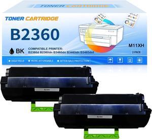 B2360 B2360dn Black Toner Cartridge 331-9805 Replacement for Dell B2360 B2360d B2360dn B3460 B3460d B3460dn B3465 B3465dn B3465dnf Printer(2-Pack)