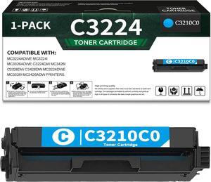 1 Pack C3224 C3210C0 Cyan Toner Cartridge, Compatible for Lexmark C3224 C3210C0 Toner Replacement for MC3224adwe MC3224i MC3326adwe C3224dw MC3426i MC3224dwe MC3326i MC3426adw C3326dw C3426dw Printer