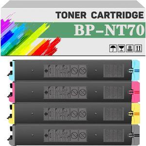 Compatible Toner Cartridge Replacement for Sharp BP-NT70, 40,000 Pages High Yield Work with BP-50C26 BP-50C31 BP-50C36 BP-50C45 BP-50C55 Printers 4color