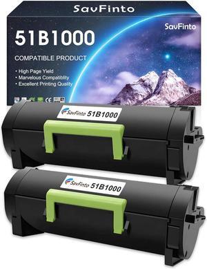 51B1000 Compatible Toner Cartridge Replacement for Lexmark MS317dn MS417dn MS517dn MS617dn MX317dn MX417de MX517de MX617de Printer (Black, 2-Pack)