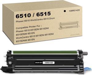 6510 6515 Black Drum Unit 108R01420 Drum Cartridge Replacement for Xerox Phaser 6510 WorkCentre 6515 Printers | 1-Pack