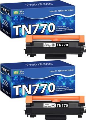 TN-770 TN770 770 Toner Cartridge TN770 2 Pack Compatible for Brother TN-770 High Yield Black Toner Cartridge Works with HL-L2370DW HL-L2370DW XL MFC-L2750DW MFC-L2750DW XL Printer