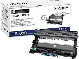 1-Pack DR630 High Yield Black Drum Unit, Replacement for Brother HL-L2300D L2305W L2315DW L2320D L2340DW L2360DW L2380DW MFC-L2680W L2700DW L2705DW L2720DW L2740DW DCP-L2520DW L2540DW Printer