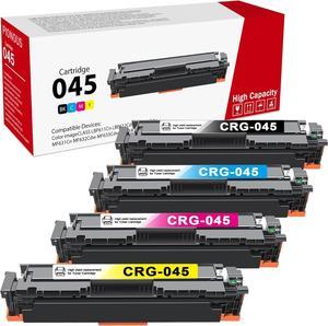 High-Yield 045 045H Toner Cartridge Set MF632Cdw Replacemen   CRG-045 Toner Cartridges Compatible for Color imageCLASS MF631Cn MF633Cdw MF634Cdw Printer(Black, Cyan, Magenta, Yellow)
