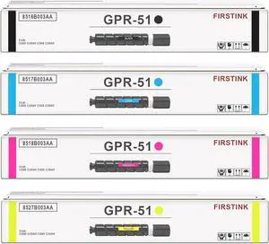 Ennovor GPR-51 Toner Cartridges GPR 51 Toner Cartridge Replacement for Canon ImageRunner Advance C250 C250if C350 C350if Printer(4-Pack Black Cyan Magenta Yellow)