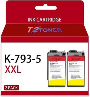 793-5 / SL-798-0 XXL Fluorescent Red Ink Cartridges Replacement for PB SendPro C, SendPro+ Compatible with DM100, DM100i, DM125i, DM150i, DM175i, DM200L, DM225 & P700 Postage Meter (45ml-2Pack)