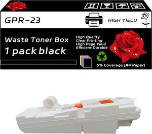 Compatible   GPR-23 Waste Toner Box Work   ImageRUNNER C2380 C2550 C2880 C3080 C3380 C3480 C3580 Printers, with Chip, High Yield 30000 Pages, Clear Printing (Black)