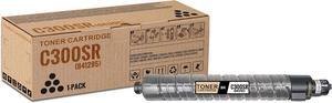 1 Pack C300SR Black Toner Cartridge | Replacement for Ricoh 841295 Work with MP C300 C300HT C300HW C300SR C400 C400SR C401 C401SR & Lanier LD 130C 130CSR 140C 140CSR | 841295