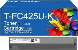 Ennovor T-FC425U Toner Cartridge Compatible for Toshiba T-FC425U T-FC425U-K T-FC425U-C T-FC425U-M T-FC425U-Y Toner Cartridges for Toshiba E-Studio 2020AC 2520AC 2525AC 3025A 1 Black