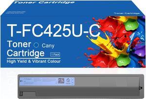 T-FC425U Toner Cartridge Compatible for Toshiba T-FC425U T-FC425U-K T-FC425U-C T-FC425U-M T-FC425U-Y Toner Cartridges for Toshiba E-Studio 2020AC 2520AC 2525AC 3025A 1 Cyan
