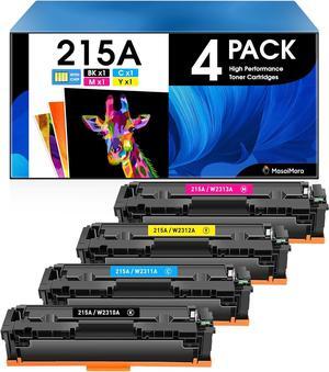 MasaiMara Compatible Toner Cartridges   215A W2310A W2311A W2313A W2312A   Laserjet Pro M155a M155nw Laserjet Pro MFP M182n M182nw M183fw Printer (Black Cyan Magenta Yellow, 4-Pack)