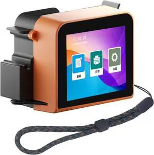 WALFRONT Handheld Inkjet Printer, 4 Core CPU, Portable Inkjet Printing Machine with LED Touchscreen for Various Surfaces Efficient Printing Solution for Home, Office, Business Trips (US Plug)