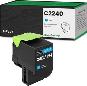 24B7154 Cyan Toner Cartridge Remanufactured C2240 Toner for C2240 XC2235 Printer Replacement for Lexmark 24B7154 Cyan Toner Cartridge (6,000 Pages, 1 Pack)