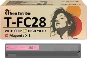 T-FC28 Toner Cartridges Replacement for Toshiba T-FC28 TFC28 Toner Cartridge Compatible for Toshiba E-Studio 2330C 2820C 3520C 4520C 2830C 3530C Printers, 1 Magenta