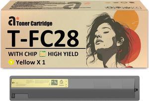 T-FC28 Toner Cartridges Replacement for Toshiba T-FC28 TFC28 Toner Cartridge Compatible for Toshiba E-Studio 2330C 2820C 3520C 4520C 2830C 3530C Printers, 1 Yellow