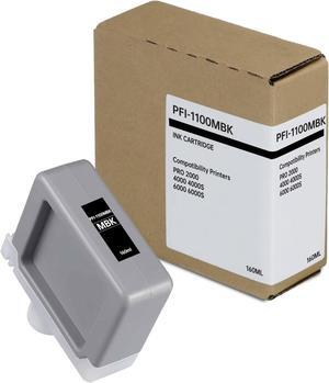 PFI-1100 Matte Black Ink Tank Replacement   PFI1100 PFI-1100MBK 0849C001aa 160ML Ink Cartridge for Pro 2000 4000 4000s 6000 6000s Printers, (1 Pack)
