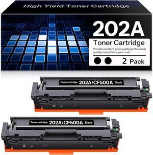 202A Black Toner Cartridge Replacement   202A CF500A Color Pro M254dw MFP M281cdw M281fdw Printer.