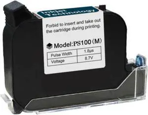 Original 42ml Black Quick Dry Solvent Ink Cartridge Replacement for 0.5inch/12.7mm Handheld Mini Inkjet Printers PC89 (Black)