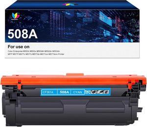 508A Toner Cartridge Compatible for 508A 508X CF361A for Color Enterprise M553 M553n M553dn M553x 553 M552 MFP M577 Printer Ink(Cyan,1Pack)