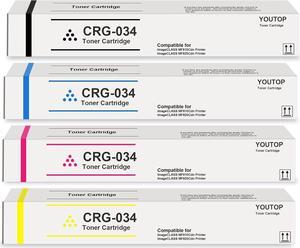 4PK CRG-034 CRG034 034 Toner Cartridge Replacement   imageCLASS MF810Cdn imageCLASS MF820Cdn 9454B001 9453B001 9452B001 9451B001