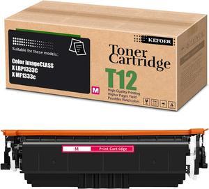 T12 Toner Cartridge High Yield Replacement Compatible   T12BK T12C T12M T12Y Work for Color ImageCLASS X LBP1333C X MF1333c Printer (1-Pack Magenta)
