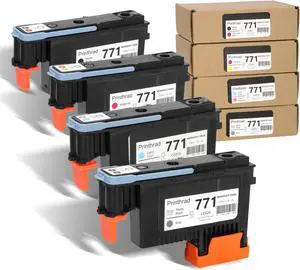 771 Printhead Kit Compatible with Plotter Printer,Print Head Printhead Combo Pack Compatible for Z6810,Printhead Replacement for DesignJet Z6200 Z6600 Z6800 Z6810 (4pcs)
