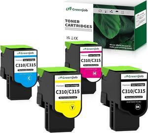 C310/C315 High Capacity Toner Cartridges (BCMY, 4 Pack) 006R04356 006R04357 006R04358 006R04359 Toner Replacement for Xerox C310 C310DNI C310DNIM C315 C315DNI Printer