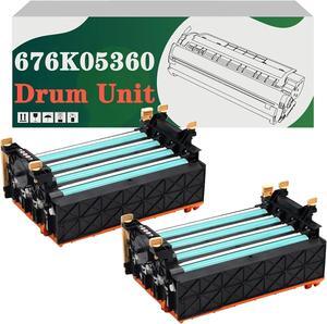 676K05360 Black/Color Drum Unit with 20,000 Pages Yield Compatible for Xerox 6125 6128MFP 6128MFP/N 6130 6130N 6140 6140N 6500 6500DN 6500N 6505 6505DN 6505N Printers (2 Pack)