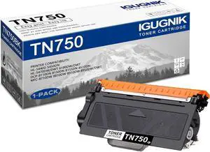 1 Pack TN750 Toner Cartridge, Compatible for Brother TN750 TN-750 Toner Replacement for MFC-8910DW MFC-8810DW MFC-8710DW MFC-8950DW HL-5450DN HL-5470DW HL-6180DW HL-6180DWT HL-5470DWT