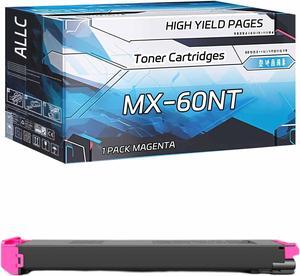 ALLC Compatible with Sharp MX-3550N MX-3550V MX-3551 MX-3570N MX-3570V MX-3571 MX-3571S MX-4050N MX-4050V MX-4051 Toner Cartridges MX-60NT, High Yield 41000 Pages (Magenta)