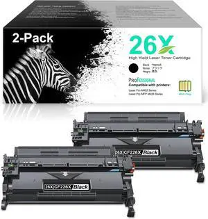 26X Black Laser Toner Cartridge Suitable for M402n Printer | Pro M402 Series, Pro MFP M426 Series Printer Work with CF226X CF226A Toner Cartridge | High Yield