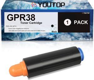GPR-38 GPR38 Black Toner Cartridge Replacement   GPR-38 3766B003AA Toner Compatible   Color ImageRunner Advance 6055 6065 6075 6255 6265 6275 6555 6565 6575 6980i Printer