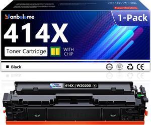 414X Black Toner Cartridge (High Yield) 1 Pack Replacement   414X 414A Toner for Color Pro M479fdw M454dn M454dw MFP M479fdn Enterprise M455dn MFP M480f Printer W2020X
