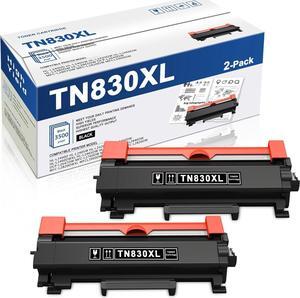 TN830XL Black High Yield Printer Toner Cartridge Replacement for Brother TN830 TN-830 TN830XL Toner to use with HL-L2460DW DCP-L2640DW HL-L2405W HL-L2400D HL-L2480DW MFC-L2820DW Printer (2 Black)