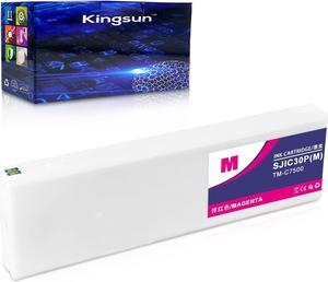 SJIC30P(M) C33S020637 Remanufactured Ink Cartridge for COLORWORKS TM-C7500G TM-C7500GE 300 ml (1 Pack, Magenta)