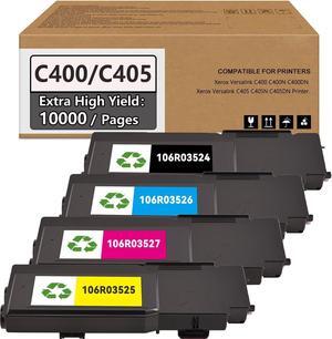 VersaLink C400/C405 Extra High Capacity Toner Cartridge Bundle 4-Pack B/C/M/Y - 106R03524 106R03526 106R03527 106R03525 Replacement for Xerox VersaLink C400 C405 C400D C400DN C405DN C405N Printer