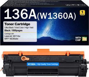 136A W1360A Toner Cartridge Compatible   136A W1360A 136X W1360X Toner Cartridges Replacement   Laserjet M211dw MFP M236sdw Printers