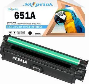 Ennovor 651A Black Toner Cartridge Replacement for HP 651A Toner CE340A HP Color Enterprise 700 MFP M775 M775z+ M775z M775dn M775f Printer